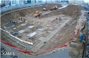 видеонаблюдение на строительной площадке